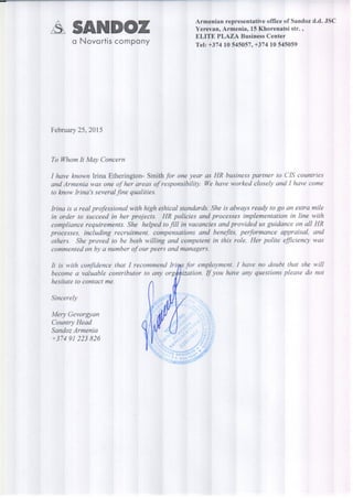 IES reference letter Meri Gevorgyan