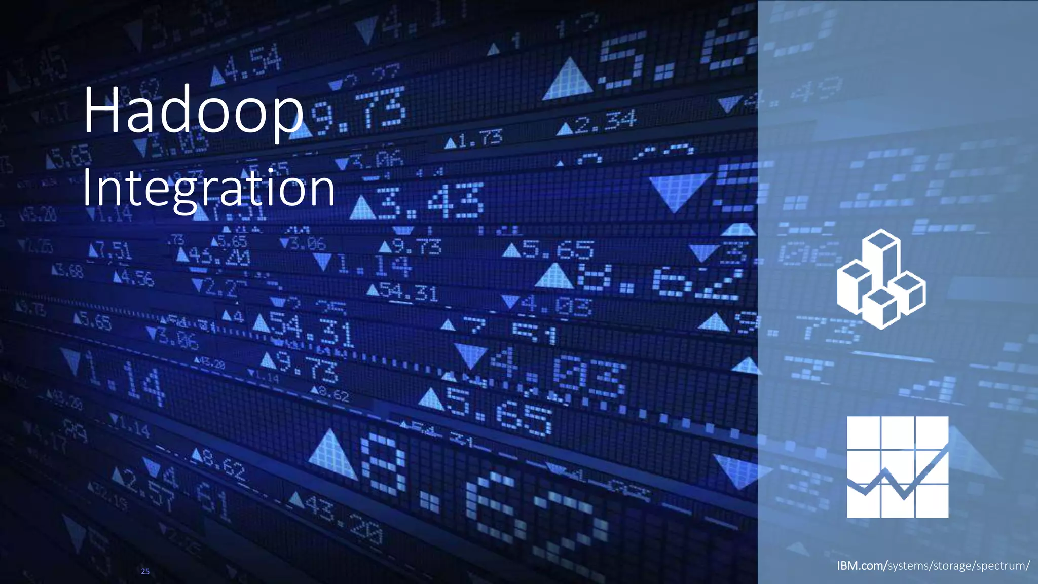 25
Hadoop
Integration
IBM.com/systems/storage/spectrum/
 