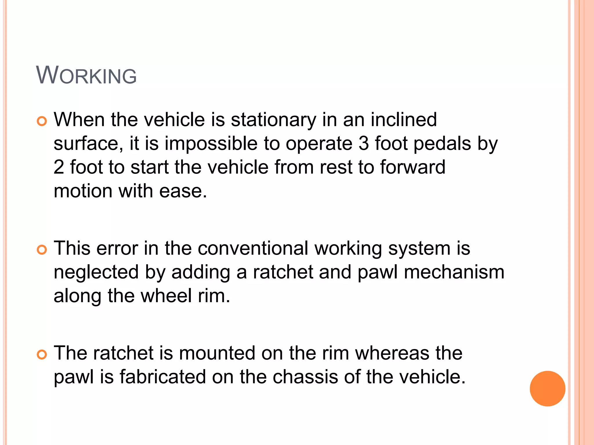 Vehicle Anti Reverse System | PPTX
