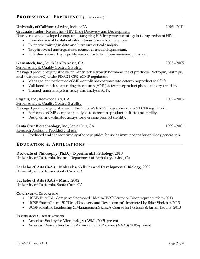 david c crosby phd msl cv 120214 linkedin