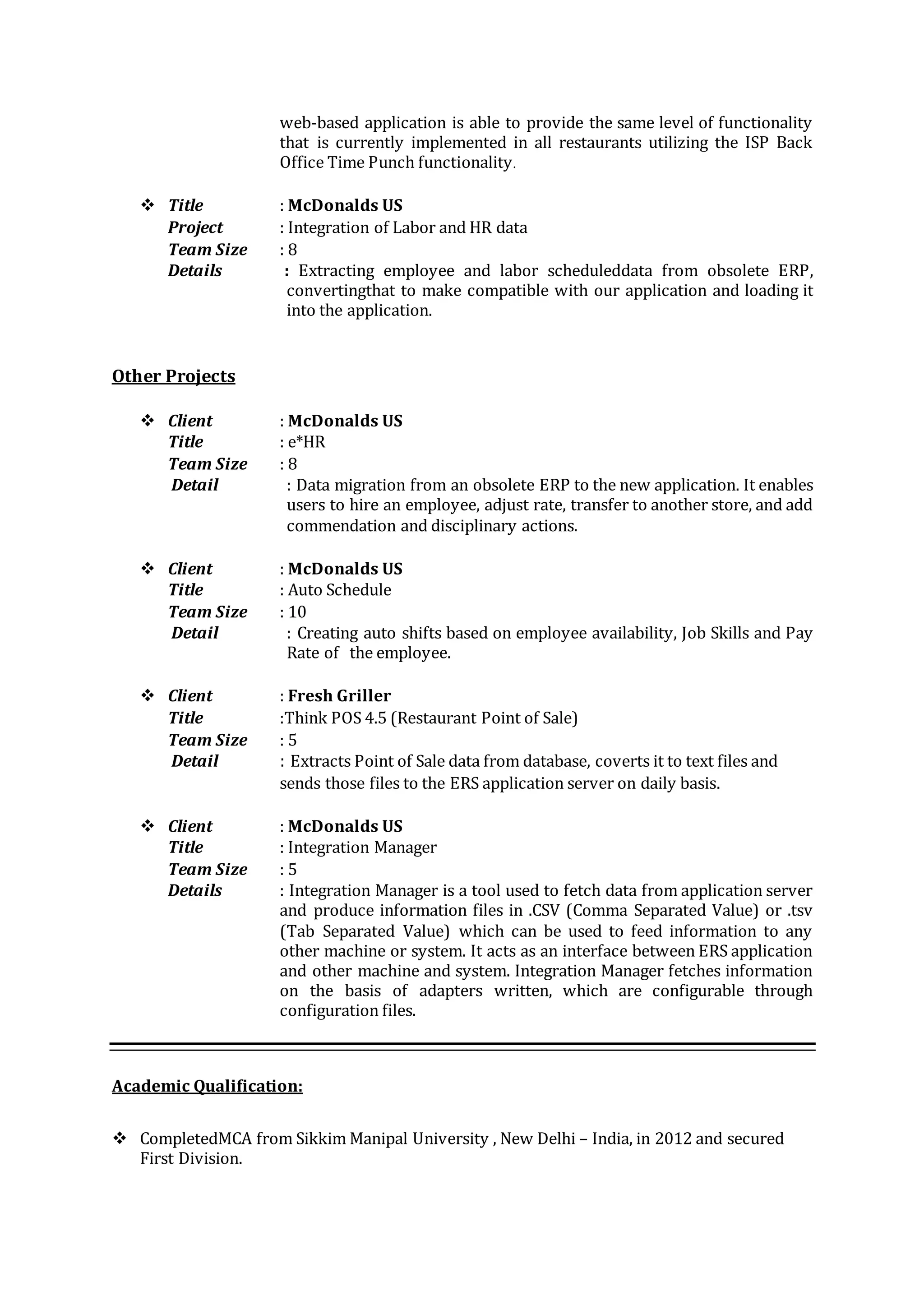 Resume pdf