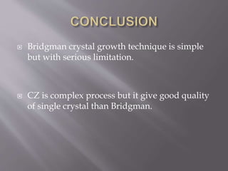CRYSTAL GROWTH TECHNIQUES | PPTX