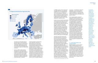34 35yearly report on flexible labor and employment
flexibility@work
is a STEM occupation. On the other hand,
a manager, which may not be regarded
as high-tech per se, is considered as such
if he or she is working in a high-tech
sector. This generates four components of
high-tech employment: STEM occupations
in high-tech sectors, STEM occupations
outside high-tech sectors, and non-STEM
employment in high-tech sectors.
To take into account that the interpretation
of the empirical results may not be causal
if, for example, there are shocks at the
regional level which affect both high-tech
and other employment, the authors
suggest a correction in constructing
Instrumental Variables. The instruments
are based on taking the average growth
in high-tech employment in the country,
excluding the growth of the region for
which the instrument is calculated. In
addition, this instrument is expanded to
the four different components of high-tech
employment based on their definition. See
Goos et al. (2015, p6-7) for further details.
The authors report the results for the
OLS and IV specification using either or
both of the instruments described for
5-year growth periods. The OLS estimates
suggest that the creation of one high-tech
job leads to the creation of 2.57 jobs in
other employment within that region.
The IV specification provides substantially
larger estimates. Regardless of the
specified instruments, the estimated local
multipliers suggest that for every high-tech
job, 4.75 other jobs are created in the
region. This is robust to restricting the
growth in high-tech employment to STEM
occupations. That is, if we consider growth
in high-tech employment only as the
growth in STEM occupations and exclude
non-STEM employment in high-tech
sectors, the estimated local multiplier
still equals 2.8 when applying OLS and
4.45 when making use of the introduced
instruments17
. The definition of high-tech
employment, which is more specified
towards the presence of innovation may
explain the difference in magnitude of the
estimated job multiplier with respect to the
previous evidence.
In sum, regional growth in high-tech
employment can be connected to an even
stronger growth in other employment,
which may be explained by the presence
of complementarity in consumption
and spillover effects in demand. This
can explain why there is growth also
beyond STEM occupations as a second
order effect of innovation taking place.
The estimates suggest that, on average,
with the introduction of one high-tech
workers between 2.5 and 4.4 jobs are
created outside high-tech employment.
This also implies that policies geared
towards high-tech employment can
boost both employment groups which
we know are under increased demand
due to technological progress and their
non-routine nature. Contrary to what
is sometimes considered, the boosting
of high-tech employment helps rather
than hurts growth of employment at the
bottom.
5.2. STEM EMPLOYMENT AND
HUMAN CAPITAL
Given the evidence of positive spillover
effects of STEM employment and its
robustness to economic shocks, it becomes
increasingly important to understand how
we can gear policy towards supporting the
growth in these occupations. This section
tries to shed some light on the potential
policy implications of the importance of
STEM employment at the country level in
creating higher levels of economy-wide
employment growth which may also prove
to be more resilient to negative shocks in
the economy.
part I
The estimates
suggest that, on
average, with
the introduction
of one high-tech
workers between
2.5 and 4.4 jobs
are created
outside high-tech
employment. This
also implies that
policies geared
towards high-tech
employment
can boost both
employment
groups which
we know are
under increased
demand due to
technological
progress and
their non-routine
nature. Contrary to
what is sometimes
considered,
the boosting
of high-tech
employment
helps rather than
hurts growth of
employment at the
bottom.
and ‘service non-routine jobs’ becomes
clear from Figure 15, which shows that
high-tech employment is often regionally
concentrated. Typically these tech hubs
are in major urban areas throughout the
continent and in regions with highly skilled
workforces.
Goos et al. (2015) consider therefore
the existence of a local high-tech job
multiplier with regional data at the NUTS
2 level of 27 countries of the European
Union. Moreover, the authors expand
the definition of high-tech employment.
Starting with the high-tech employment
at the sector level, it includes all
workers employed in manufacturing
sectors defined by a high ratio of
RD expenditure over value-added
and in knowledge-intensive services
characterized by a high share of tertiary
educated workforce. In addition,
high-tech employment is determined by
employment in STEM occupations which
are located across both high-tech and
other sectors. This implies that high-tech
employment is captured both through the
specificity of the occupation itself or the
innovation character of sector activity. For
example, we consider an engineer to be
high-tech employment regardless of the
sector he or she is working in because it
17 These results can be found in greater detail in Table 3 of Goos et al. [2015].
15. Regional distribution high-tech jobs
Source:Goos,Hattaway,Konings,Vandeweyer(2013)
High-Tech Jobs Share
13,5% to 20,4%
11% to 13,5%
9% to 11%
6,5% to 9%
3% to 6,5%
 