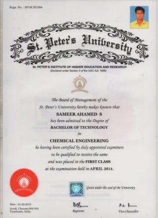 ug certificate