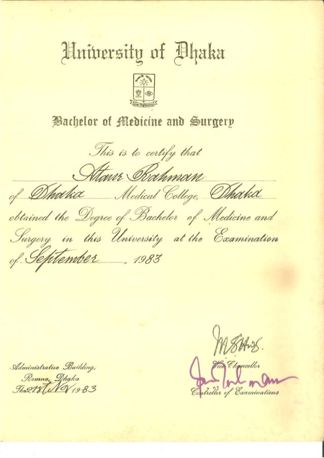 mbbs certificate mbbs degree certificate