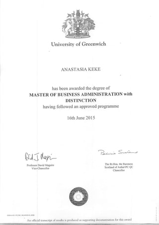 masters degree_Natasha Keke