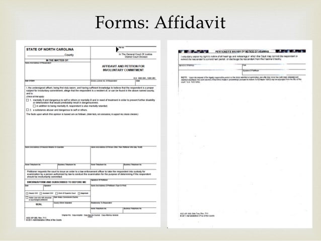 Involuntary Commitment Processes for Emergency Department Staff