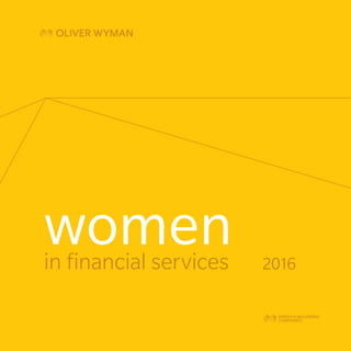 2016in financial services
women
 