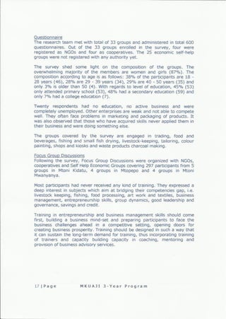 Mkuaji 3-Year Program 2013-2015