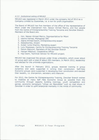 Mkuaji 3-Year Program 2013-2015