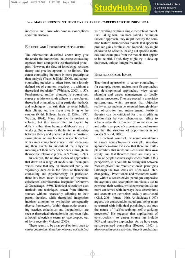 Curated visual reference: Picture Idea: 6 Career Counseling Pdf Career Advice