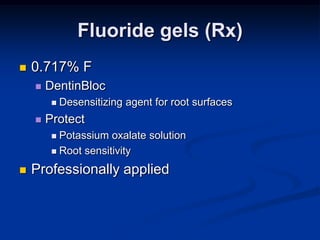 Fluoride Rx caries prevention ii | PPTX