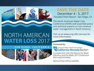 Water Loss Control and Effective Utility Management