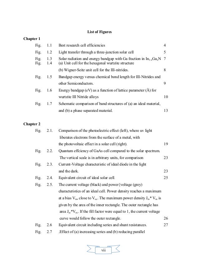 Solar cell master thesis