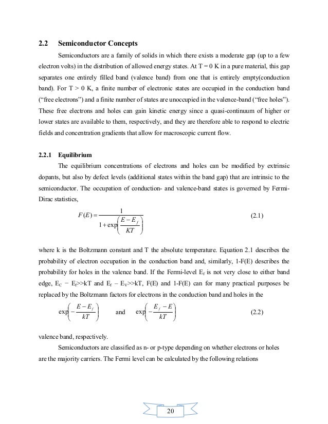 Solar cell master thesis