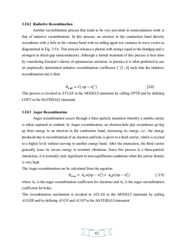 Solar cell master thesis