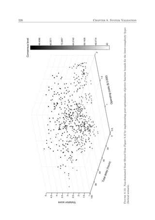 220 Chapter 8. System Validation
Figure8.13:Non-dominatedfrontﬁlteredfromFigure8.12byimplementingpost-optimisationobjectivefunctionboundsforthelower-complexityhypo-
theticalscenario.
 