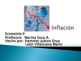 Economía II
Profesora: Marina Sosa A.
Hecho por: Hemmer Juárez Enya
León Villanueva Mario
 
