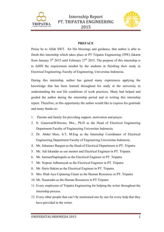 Internship Report - Febrianto Nugroho (UI) | PDF