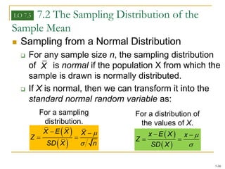 Sampling distribution | PPTX