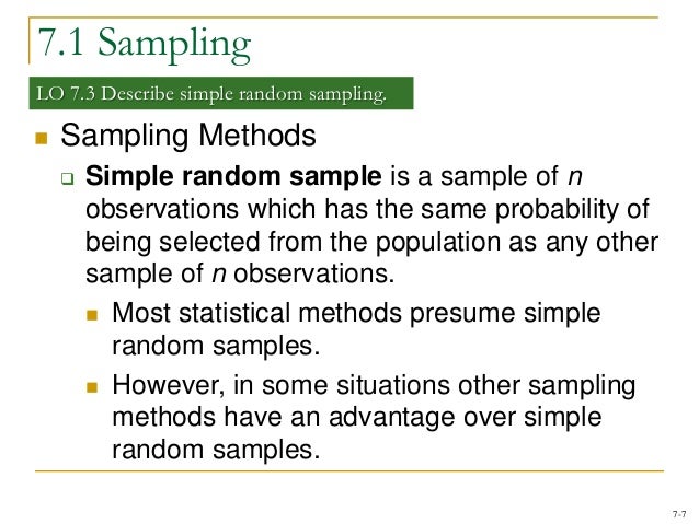 Sampling distribution