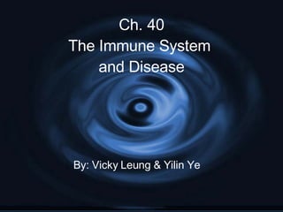 Ch. 40 The Immune System  and Disease By: Vicky Leung & Yilin Ye 