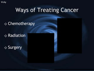 Ways of Treating Cancer Chemotherapy Radiation Surgery Vicky