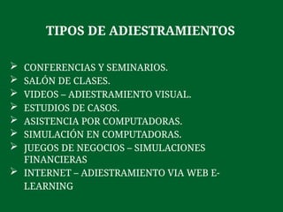 6° CLASE CAPACITACION Y DESARROLLO ORGANIZACIONAL | PPTX