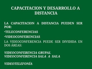 6° CLASE CAPACITACION Y DESARROLLO ORGANIZACIONAL | PPTX