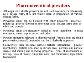 Powder Form 6c manufacture of powders and granules | PPTX