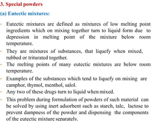 6c manufacture of powders and granules | PPTX
