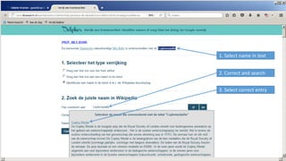 For the same query in
the catalogue the
Wikidata identifier is
converted to the local
thesaurus identifier
 