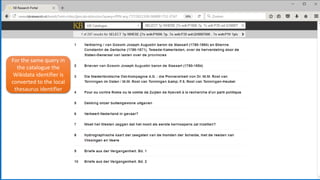 This feedback serves as
additional training data
for the disambiguation
software
 