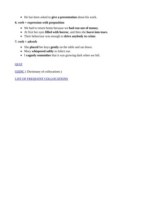 Collocations | PDF