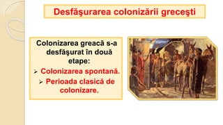 Colonizarea greaca - fenomen complex în istoria grecilor antici | PPTX