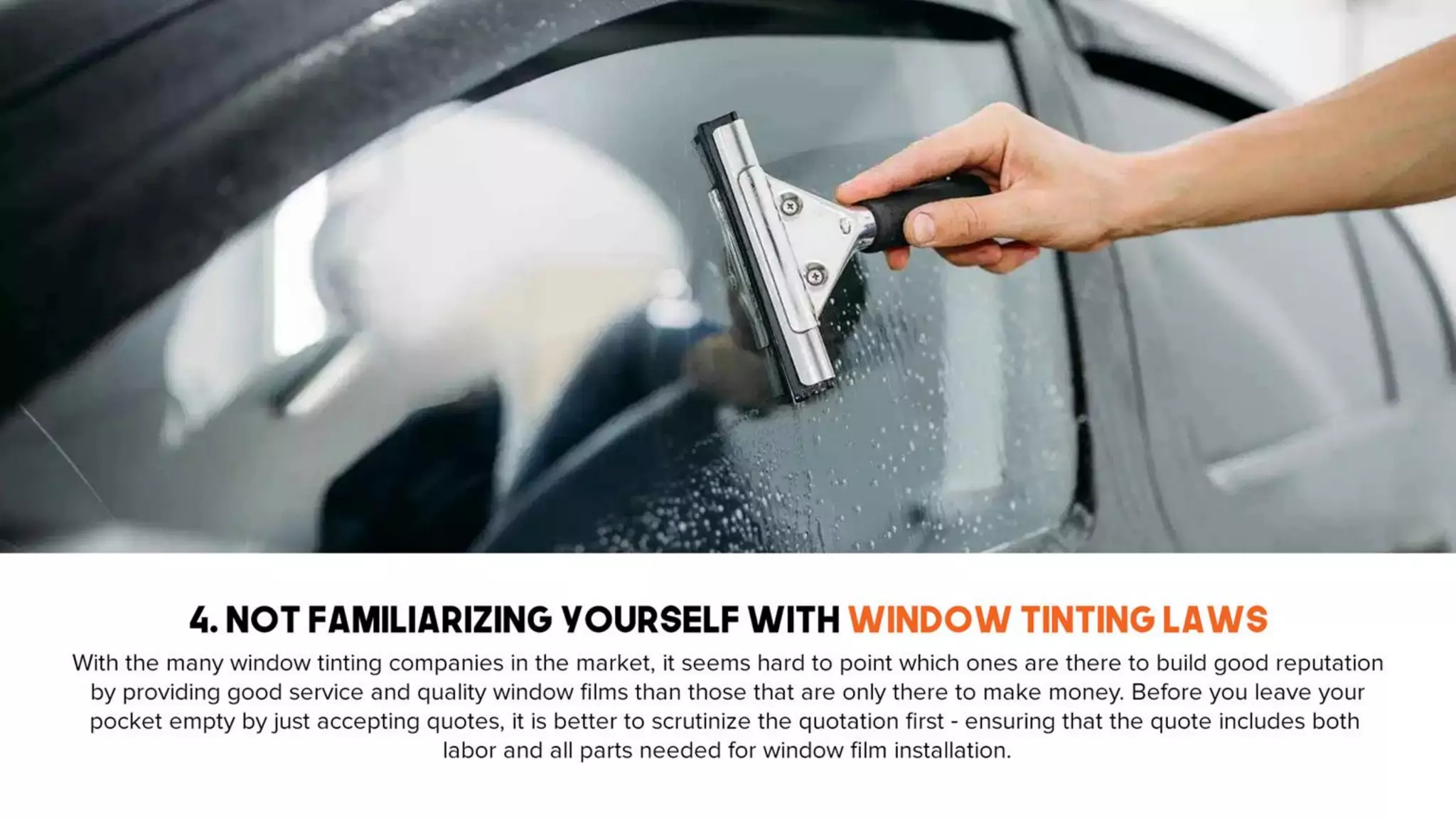 6 common mistakes to avoid when tinting your car window