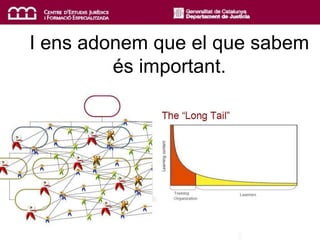 I ens adonem que el que sabem
és important.
 