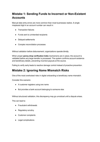 Transaction Mistakes 6 Costly Mistakes Businesses Make Without Proper Bank Account ...
