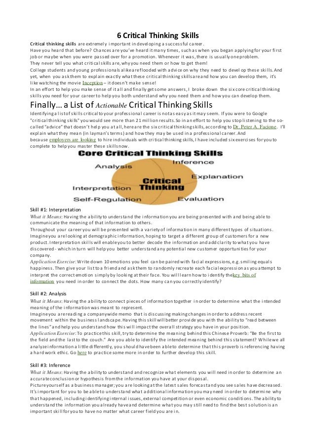 How to develop critical thinking skills in students picture