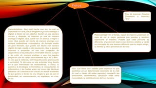 Cuadro sinóptico de las herramientas e learning