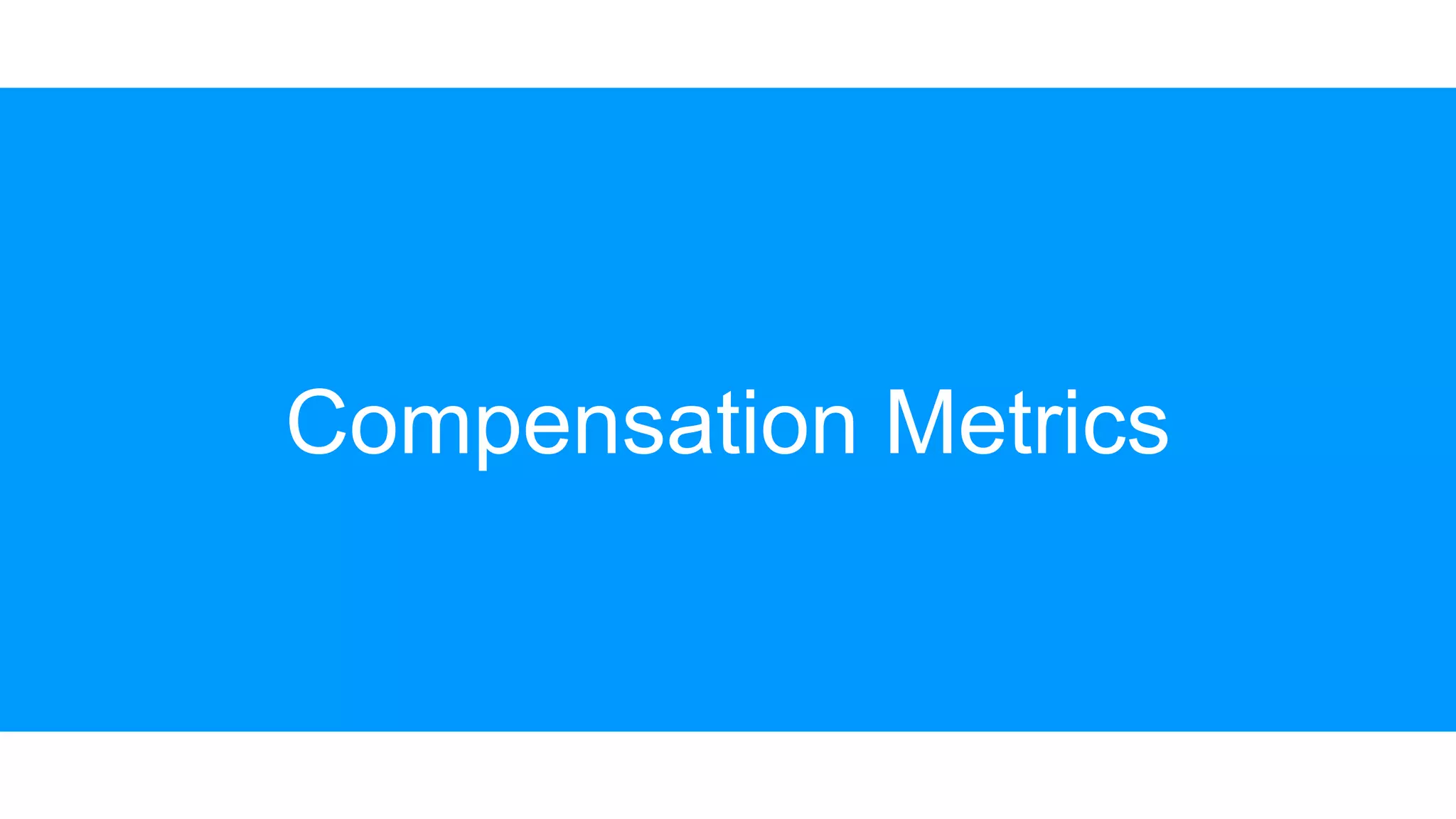 Compensation Metrics
 