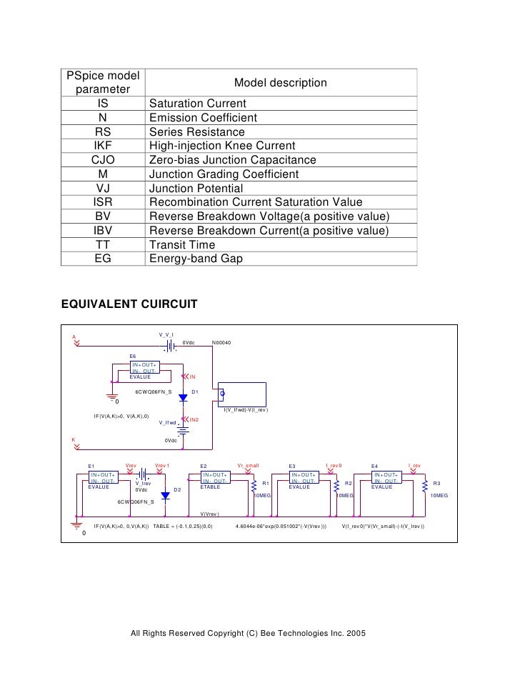 SPICE MODEL of 6CWQ06FN (Professional Model) in SPICE PARK