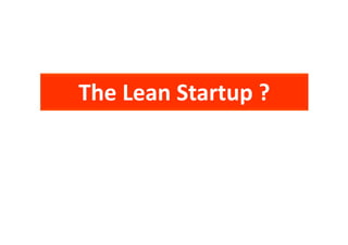 The Lean Startup ?
 