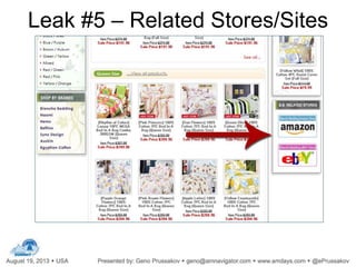 Leak #5 – Related Stores/Sites
 
