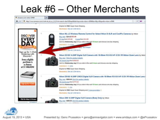 Leak #6 – Other Merchants
 