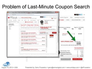 Problem of Last-Minute Coupon Search
 