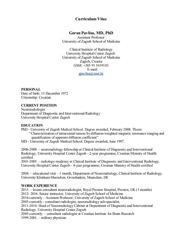 Resume mdphd