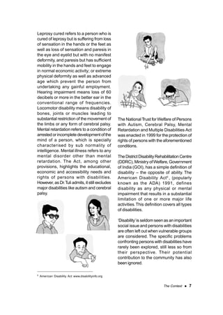 Manifested Disability Understanding Disability- Report | PDF