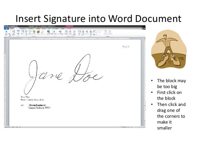 how to insert a signature in word for military how to insert a signature in word for military