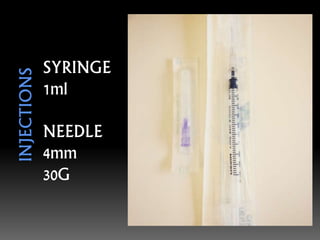 SYRINGE
1ml
NEEDLE
4mm
30G
 